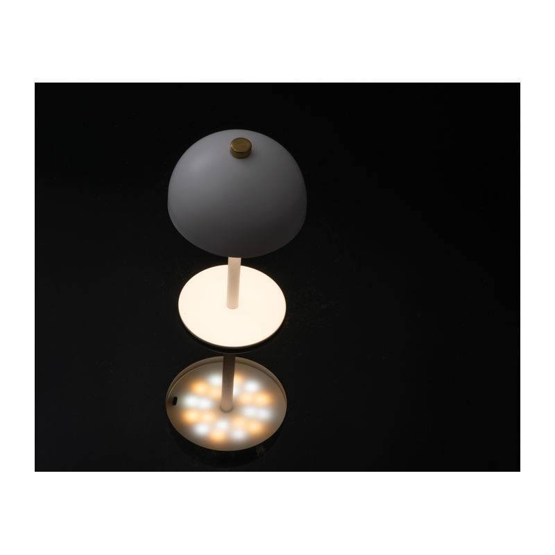 Stolná lampa z nerezovej ocele, biela Stolná lampa z nerezovej ocele, biela