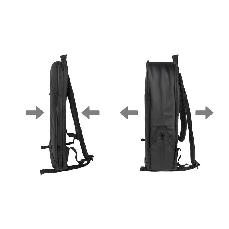 Kasier RPET rozšíriteľný batoh, čierna Kasier RPET rozšíriteľný batoh, čierna