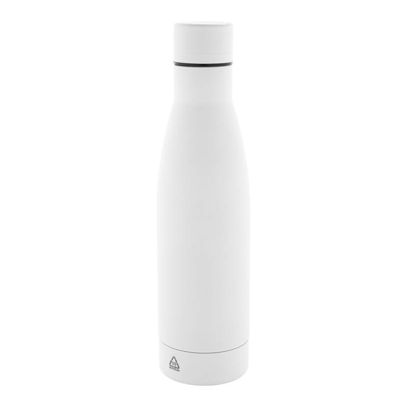 Rubbar fľaša z recyklovanej nerezovej ocele, biela Rubbar fľaša z recyklovanej nerezovej ocele, biela