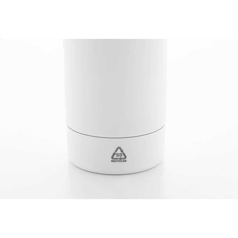 Rubbar fľaša z recyklovanej nerezovej ocele, biela Rubbar fľaša z recyklovanej nerezovej ocele, biela