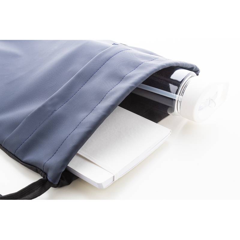 Pudrow RPET vak so sťahovacou šnúrkou, modrá tmavá Pudrow RPET vak so sťahovacou šnúrkou, modrá tmavá