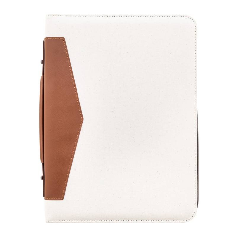 Carbasa Zip sloha na dokumenty z recyklovaného plátna, hnědá natural Carbasa Zip sloha na dokumenty z recyklovaného plátna, hnědá natural