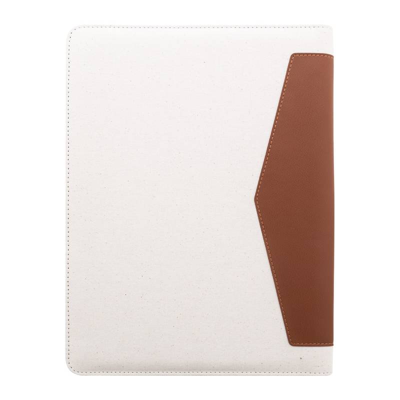 Carbasa Zip sloha na dokumenty z recyklovaného plátna, hnědá natural Carbasa Zip sloha na dokumenty z recyklovaného plátna, hnědá natural