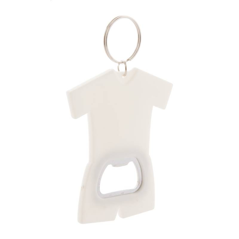 Soccer přívěšek na klíče s otvírákem na láhve, bílá Soccer přívěšek na klíče s otvírákem na láhve, bílá