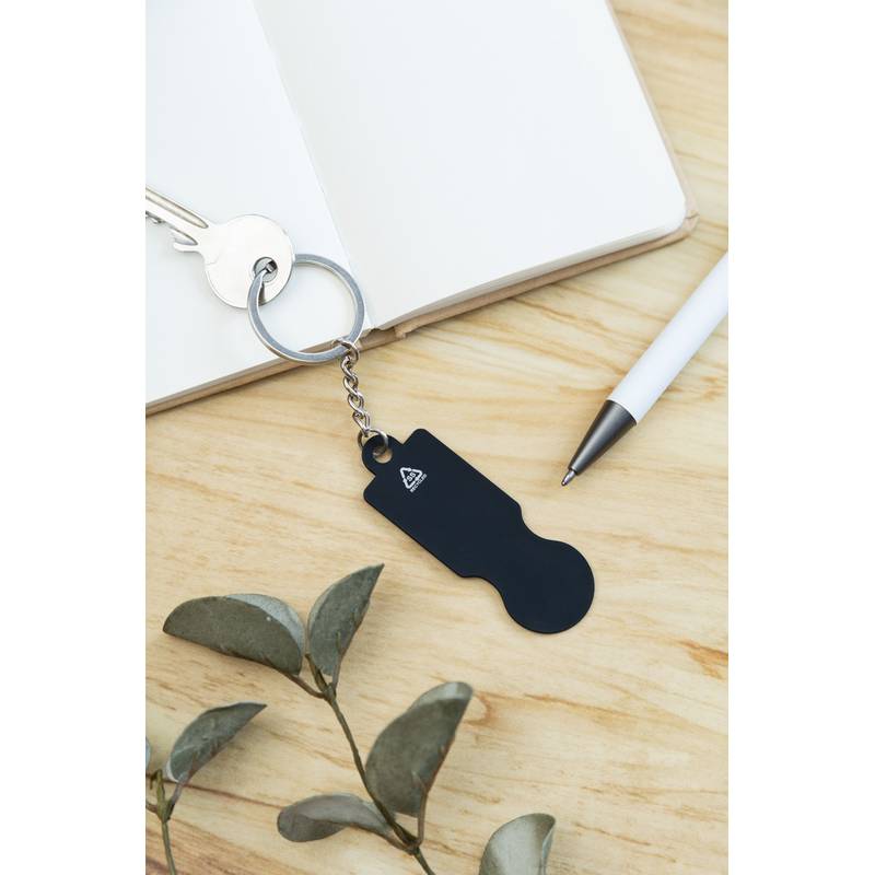 ShineCart přívěšek na klíče do nákupního vozíku, černá ShineCart přívěšek na klíče do nákupního vozíku, černá