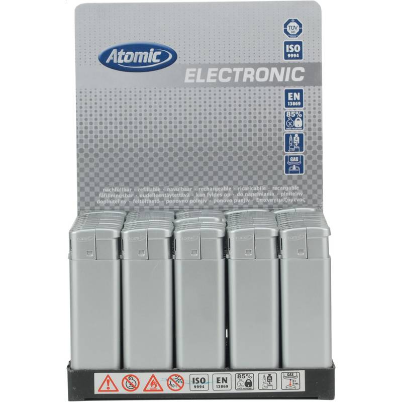 Flatlight Shine zapalovač, šedá Silver Flatlight Shine zapalovač, šedá Silver