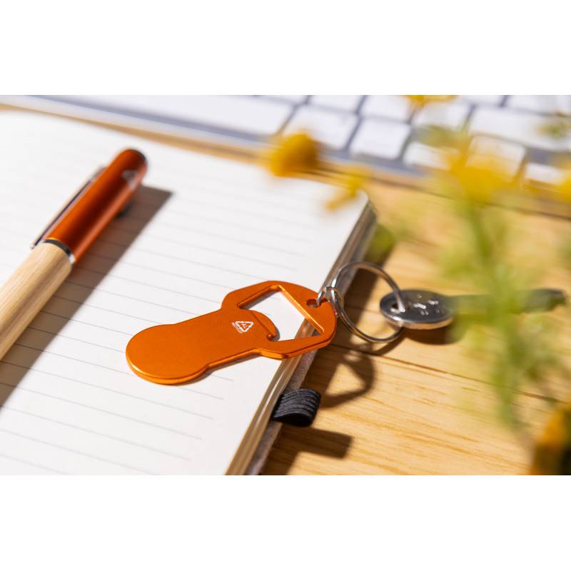 Biropi přívěsek na klíče s otvírákem na láhve, oranžová Biropi přívěsek na klíče s otvírákem na láhve, oranžová