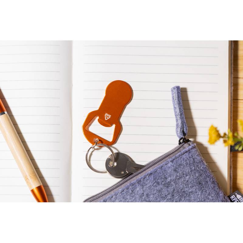 Biropi přívěsek na klíče s otvírákem na láhve, oranžová Biropi přívěsek na klíče s otvírákem na láhve, oranžová