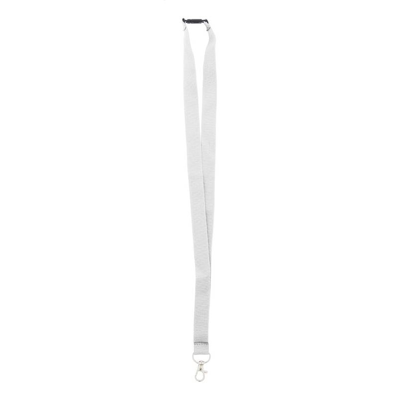 Revent RPET lanyard, bílá Revent RPET lanyard, bílá