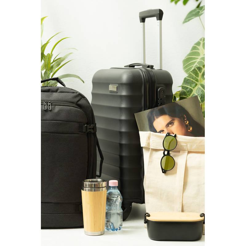 Airmile RPET příruční zavazadlo, černá Airmile RPET příruční zavazadlo, černá