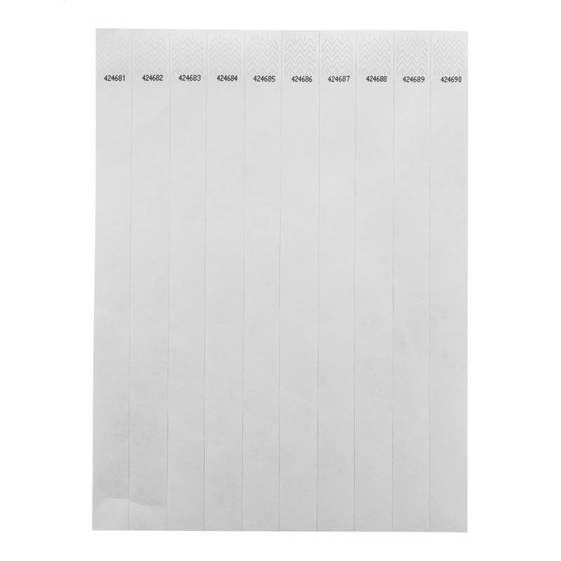 Wristvek náramky (10 ks), bílá Wristvek náramky (10 ks), bílá