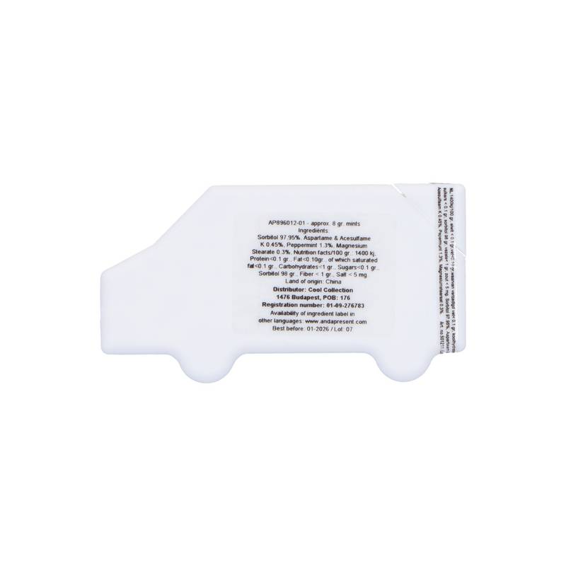 TruckMint mátové bonbóny, bílá TruckMint mátové bonbóny, bílá