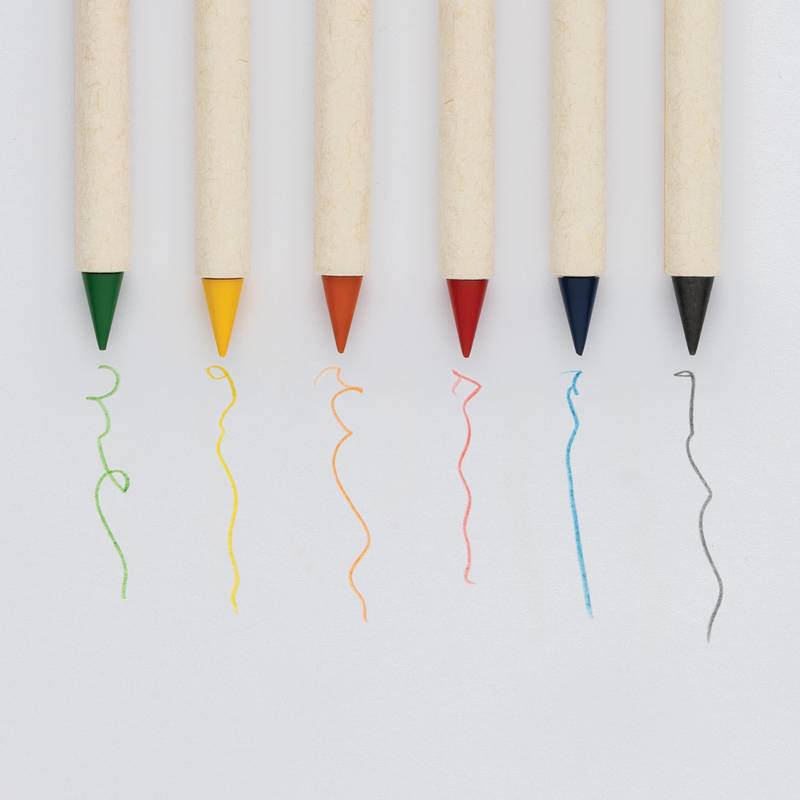 Sada 6ks farebných nekonečných ceruziek Micki GRS, biela Sada 6ks farebných nekonečných ceruziek Micki GRS, biela