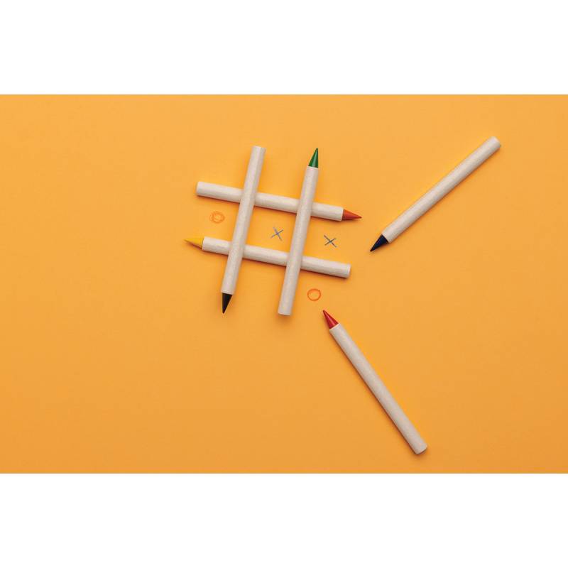 Sada 6ks farebných nekonečných ceruziek Micki GRS, biela Sada 6ks farebných nekonečných ceruziek Micki GRS, biela