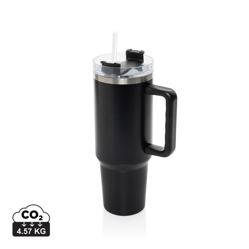 Termohrnček 1200ml Stadley z RCS recykl. nerezovej ocele, čierna Termohrnček 1200ml Stadley z RCS recykl. nerezovej ocele, čierna