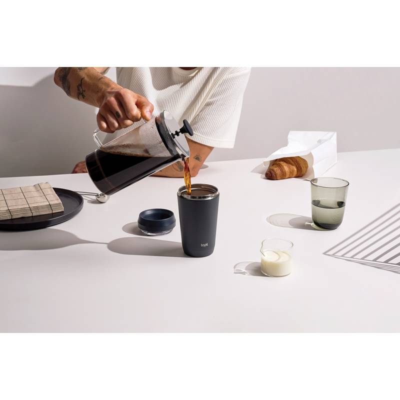 Termohrnček Topl To Go 354 ml z RCS recyklovanej ocele, sivá Termohrnček Topl To Go 354 ml z RCS recyklovanej ocele, sivá