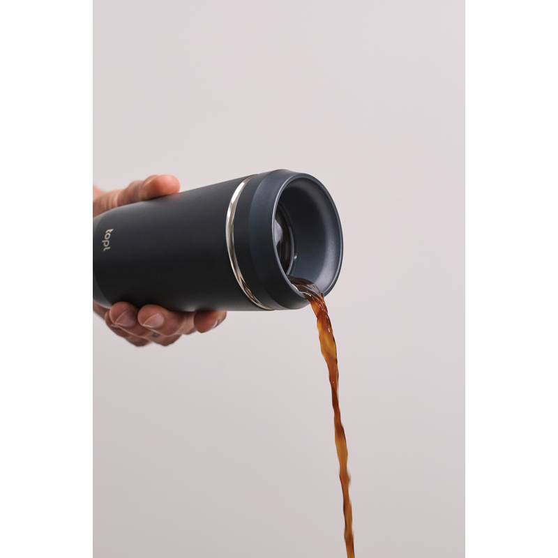 Termohrnček Topl To Go 354 ml z RCS recyklovanej ocele, sivá Termohrnček Topl To Go 354 ml z RCS recyklovanej ocele, sivá