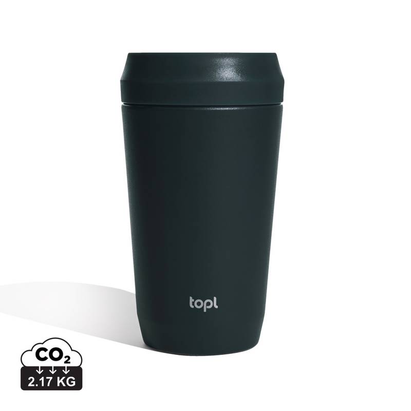 Termohrnček Topl To Go 354 ml z RCS recyklovanej ocele, sivá Termohrnček Topl To Go 354 ml z RCS recyklovanej ocele, sivá