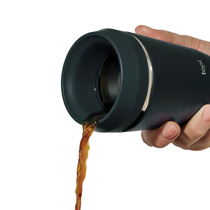 Termohrnček Topl To Go 236 ml z RCS recyklovanej ocele, sivá Termohrnček Topl To Go 236 ml z RCS recyklovanej ocele, sivá