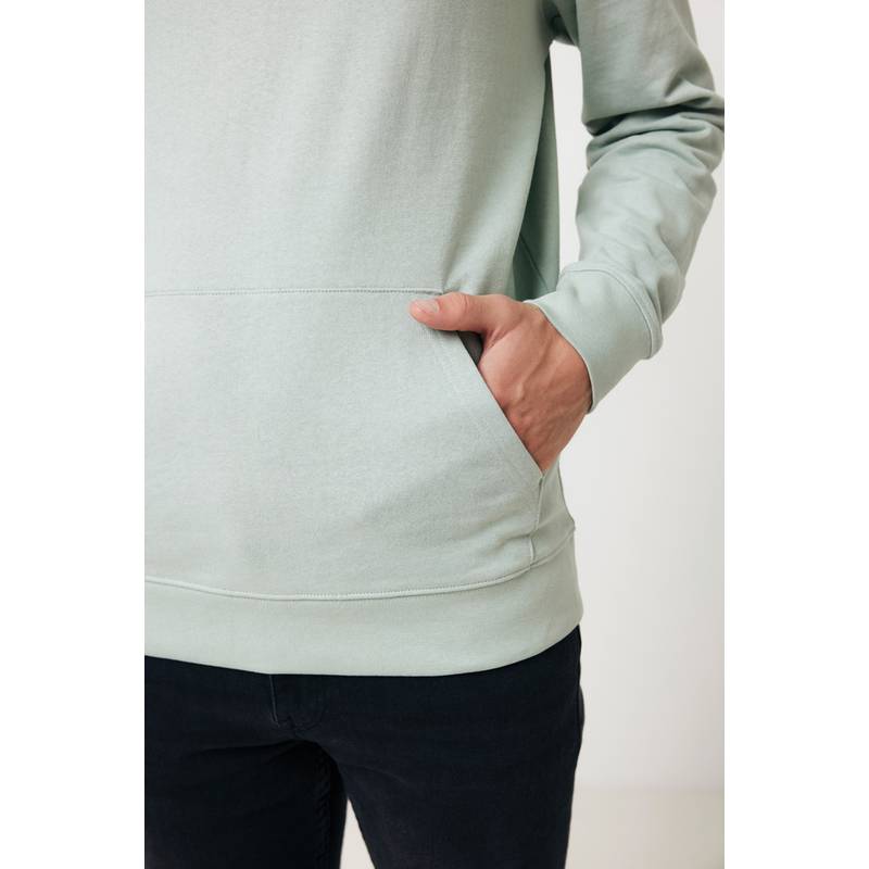 Mikina s kapucí Iqoniq Jasper z recykl. bavlny, zelená Iceberg Mikina s kapucí Iqoniq Jasper z recykl. bavlny, zelená Iceberg