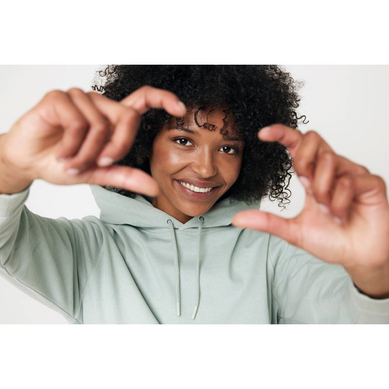 Mikina s kapucí Iqoniq Jasper z recykl. bavlny, zelená Iceberg Mikina s kapucí Iqoniq Jasper z recykl. bavlny, zelená Iceberg