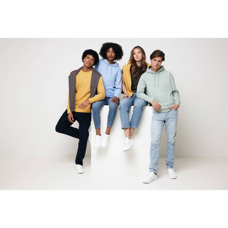 Mikina s kapucí Iqoniq Jasper z recykl. bavlny, zelená Iceberg Mikina s kapucí Iqoniq Jasper z recykl. bavlny, zelená Iceberg