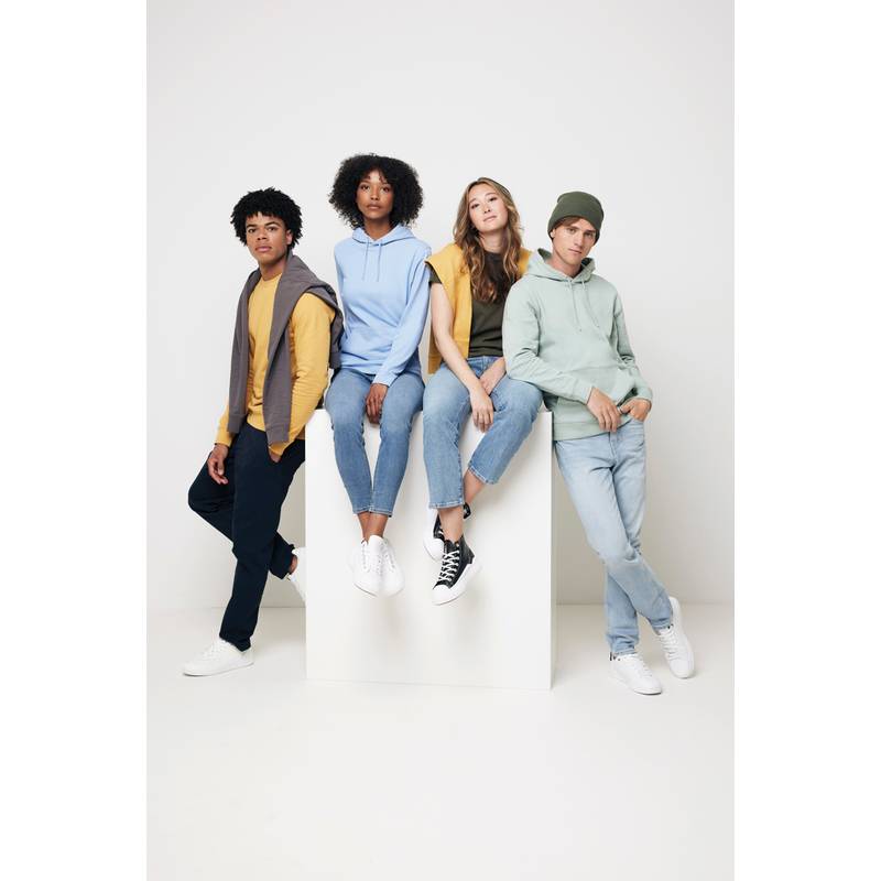 Mikina s kapucí Iqoniq Jasper z recykl. bavlny, zelená Iceberg Mikina s kapucí Iqoniq Jasper z recykl. bavlny, zelená Iceberg