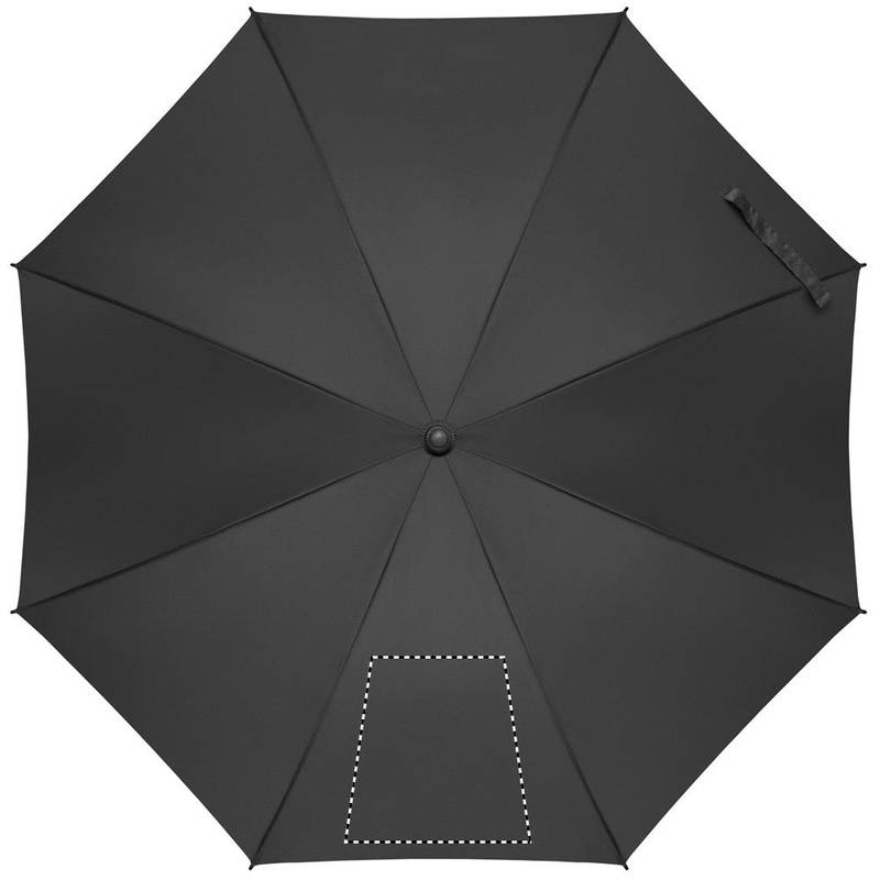 23palcový větruodolný deštník, černá 23palcový větruodolný deštník, černá