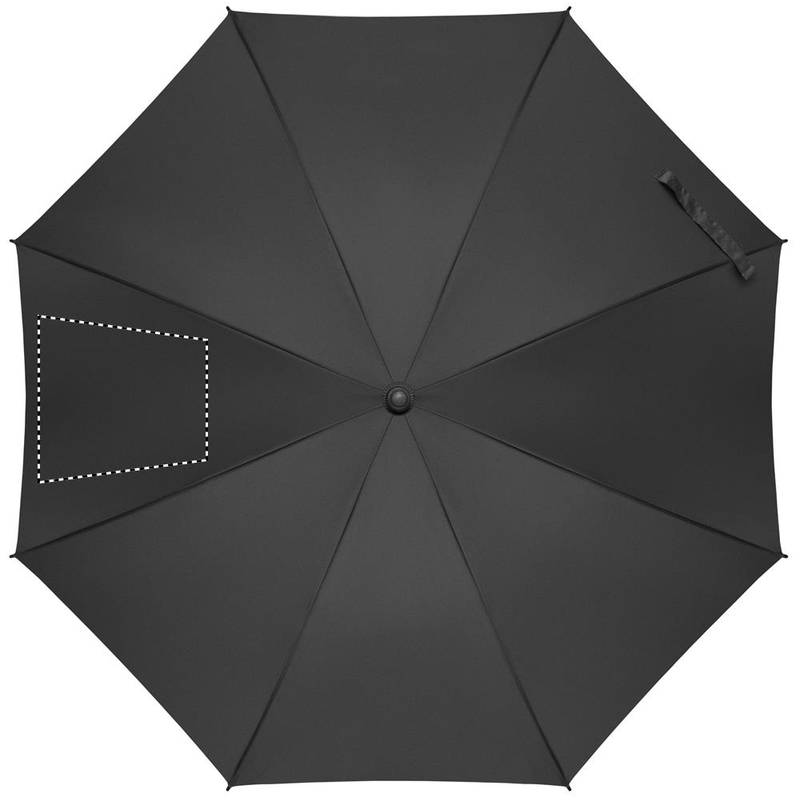 23palcový větruodolný deštník, černá 23palcový větruodolný deštník, černá