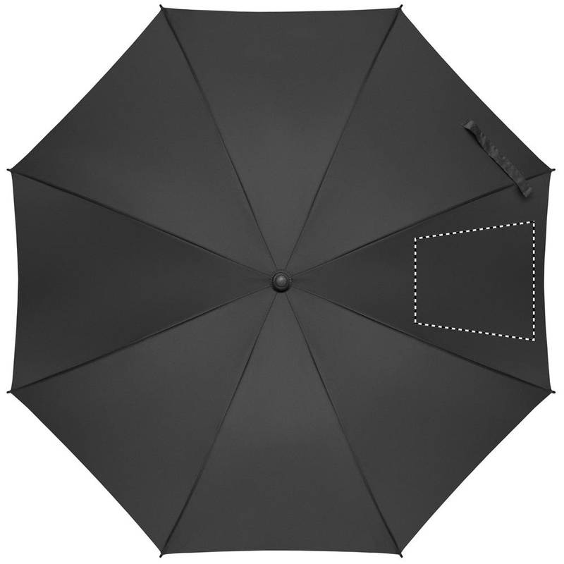 23palcový větruodolný deštník, černá 23palcový větruodolný deštník, černá