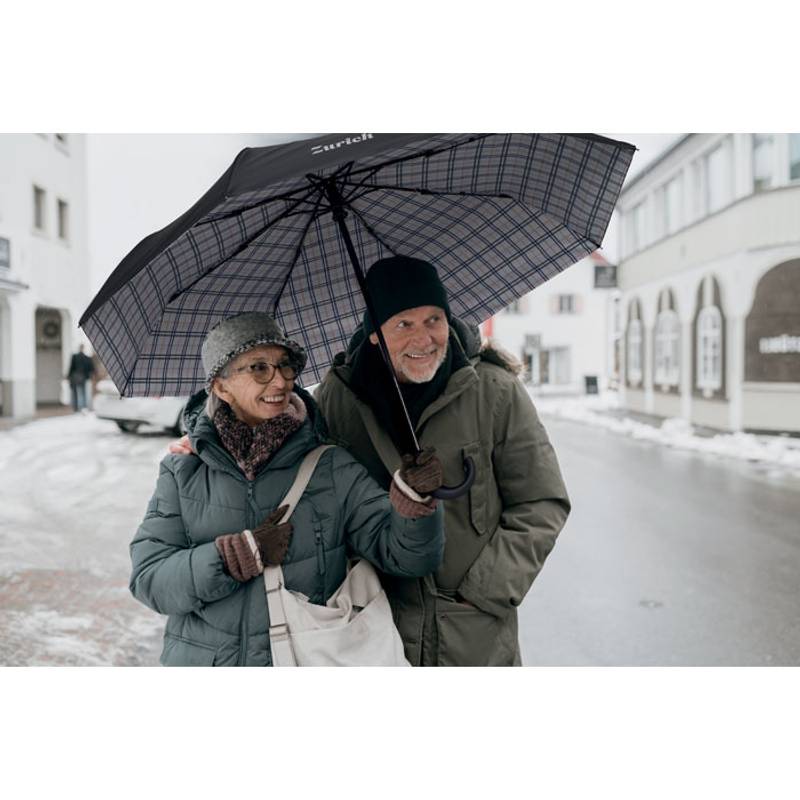 23palcový skládací deštník, černá 23palcový skládací deštník, černá