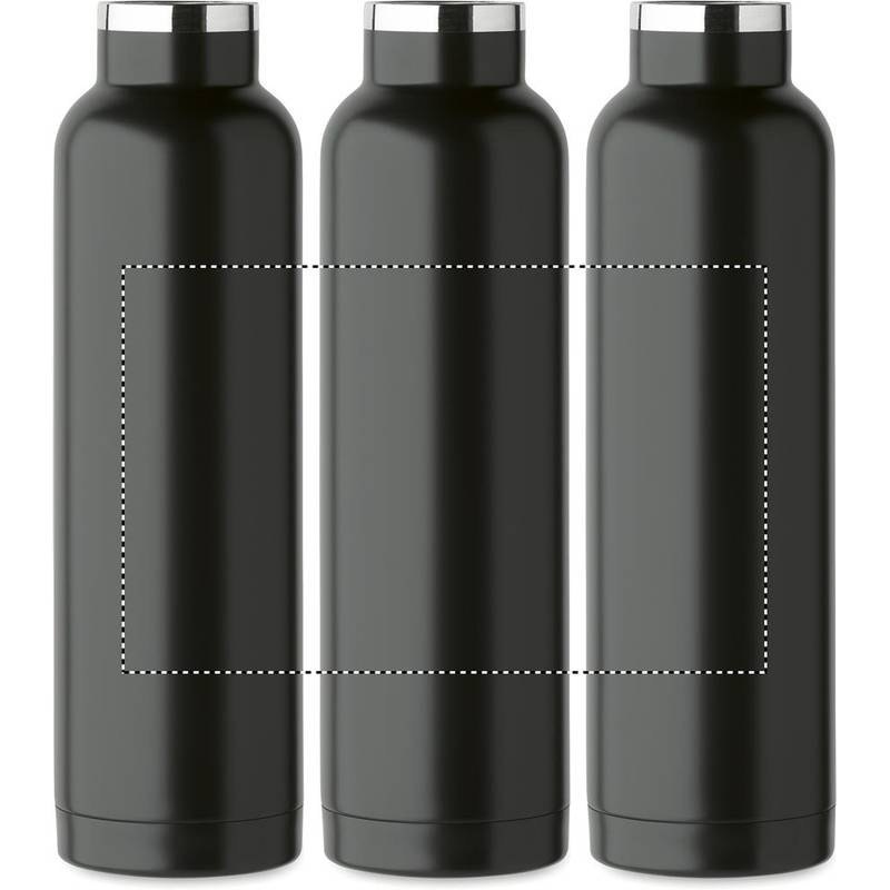 Láhev s dvojitou stěnou 660 ml, černá Láhev s dvojitou stěnou 660 ml, černá