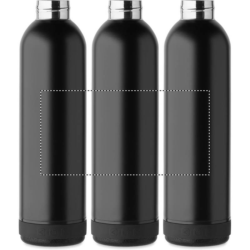 Láhev a reproduktor, černá Láhev a reproduktor, černá