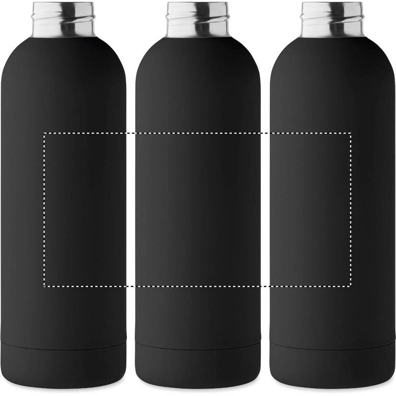 Láhev s dvojitou stěnou 500 ml, černá Láhev s dvojitou stěnou 500 ml, černá