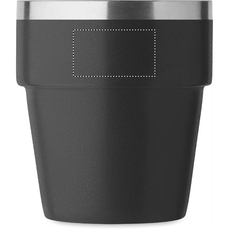 Dvojstenný pohárik 250 ml, čierna Dvojstenný pohárik 250 ml, čierna