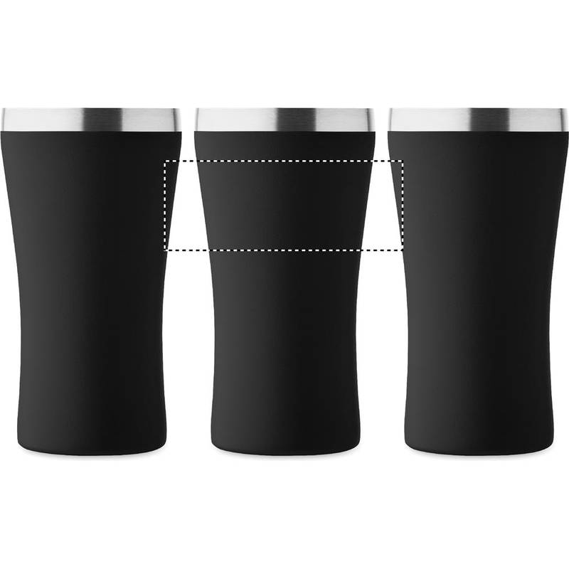 Dvoustěnný pohárek 160 ml, černá Dvoustěnný pohárek 160 ml, černá