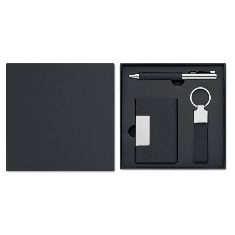 Dárková sada v krabičce, 3ks, černá Dárková sada v krabičce, 3ks, černá