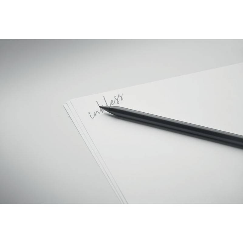 Bezinkoustové pero z hliníku, černá Bezinkoustové pero z hliníku, černá