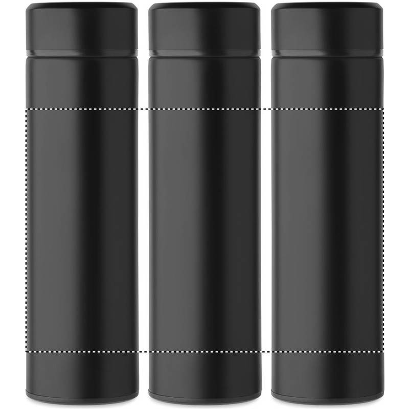 Láhev s dvojitou stěnou 500 ml, černá Láhev s dvojitou stěnou 500 ml, černá