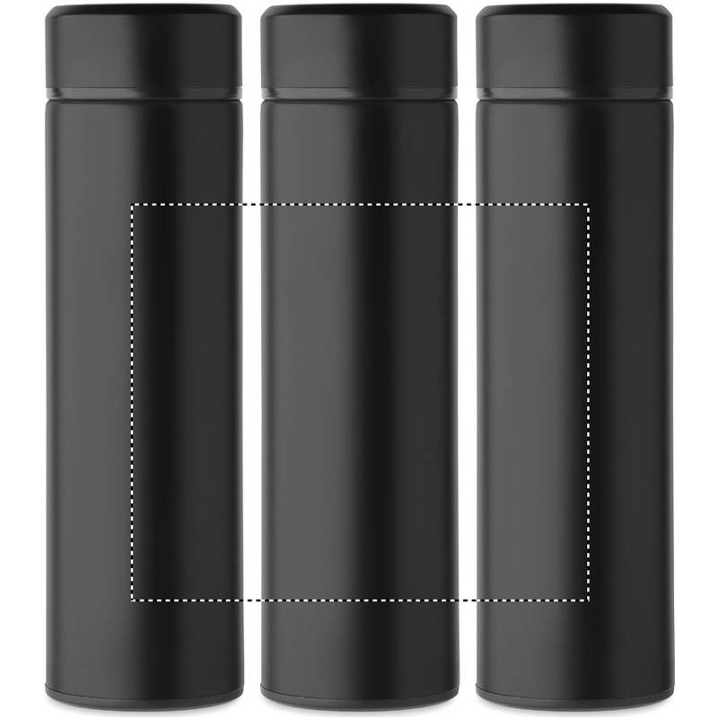 Láhev s dvojitou stěnou 500 ml, černá Láhev s dvojitou stěnou 500 ml, černá