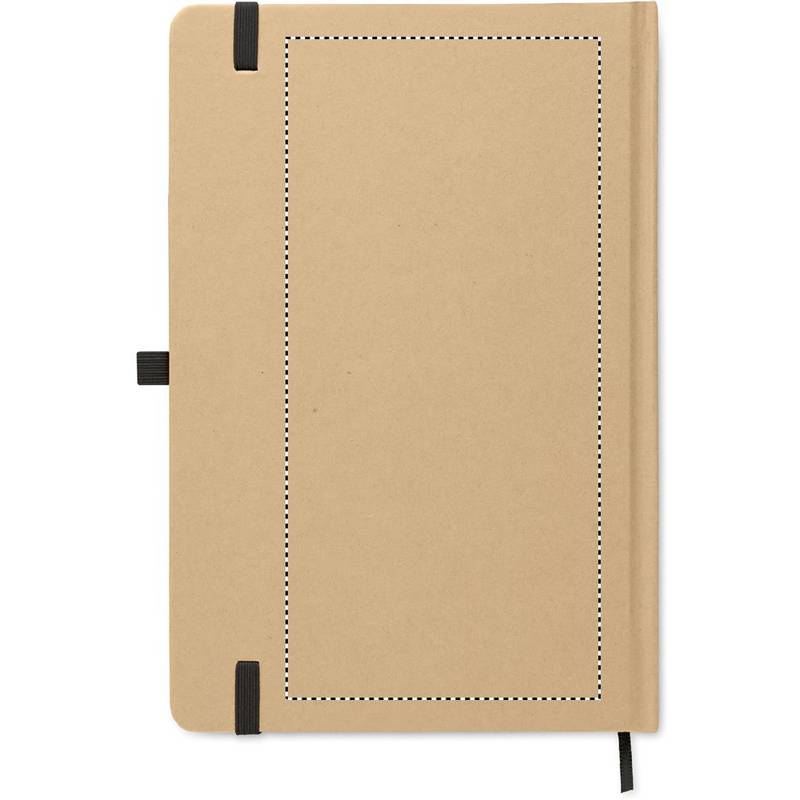 Zápisník A5 z recykl. papíru, černá Zápisník A5 z recykl. papíru, černá