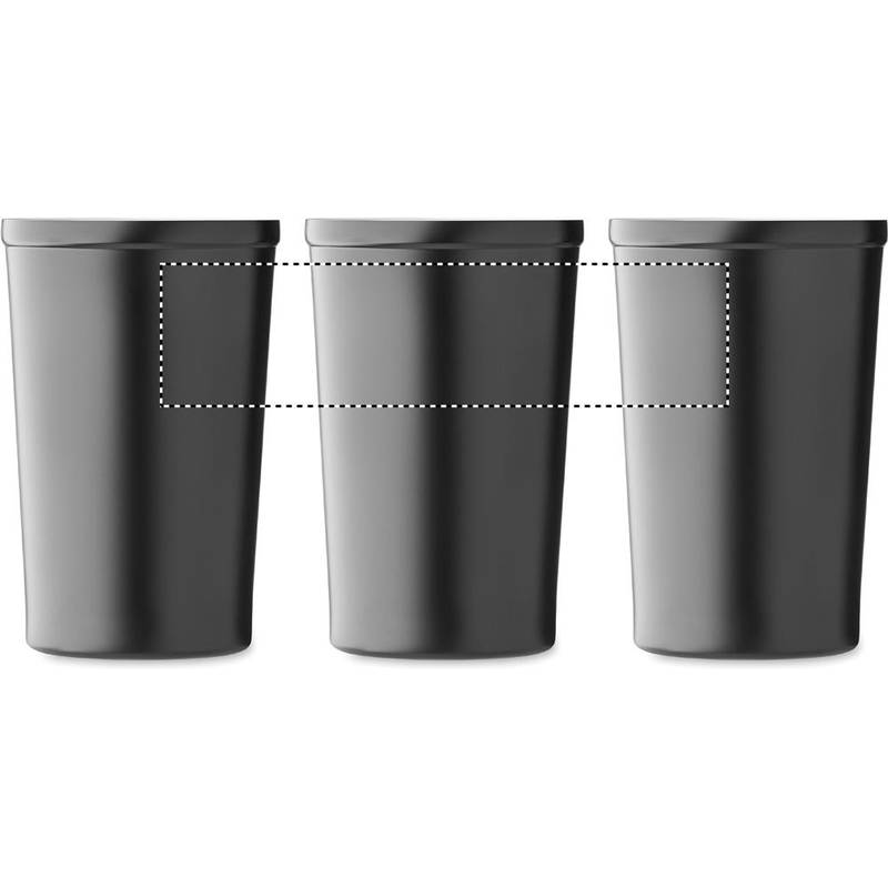 Dvoustěnný kelímek 450 ml, černá Dvoustěnný kelímek 450 ml, černá