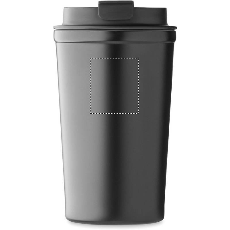 Dvoustěnný kelímek 450 ml, černá Dvoustěnný kelímek 450 ml, černá