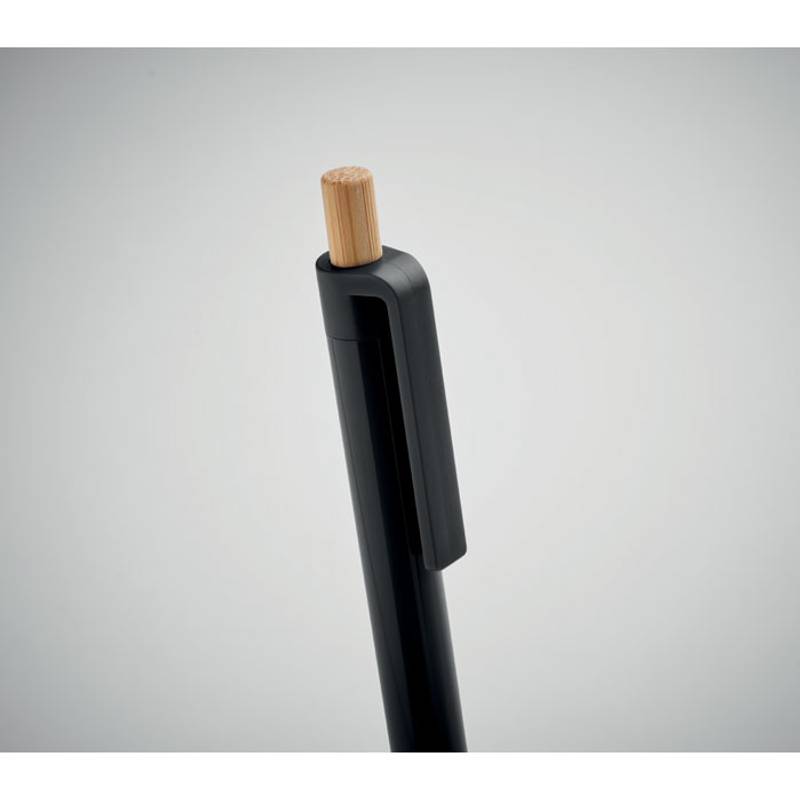 Kuličkové pero z recyklovaného ABS, černá Kuličkové pero z recyklovaného ABS, černá