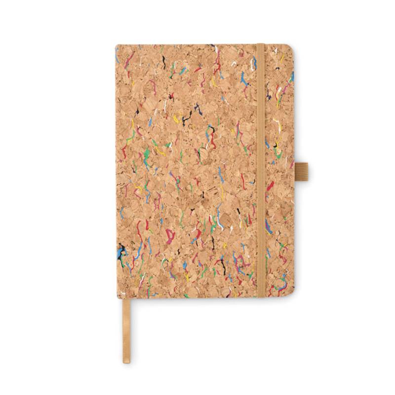Barevný korkový zápisník A5, hnědá béžová Barevný korkový zápisník A5, hnědá béžová