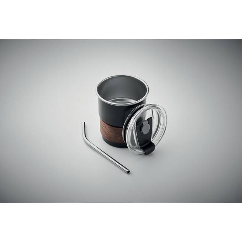 Jednostěnný pohárek 260 ml, černá Jednostěnný pohárek 260 ml, černá