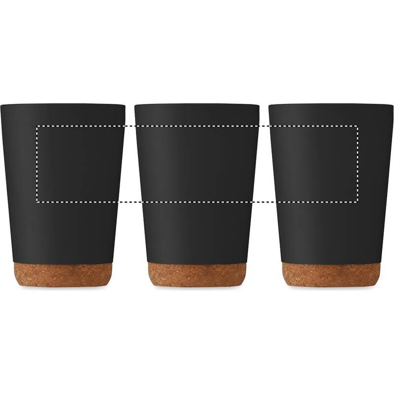 Dvoustěnný pohárek 300 ml, černá Dvoustěnný pohárek 300 ml, černá