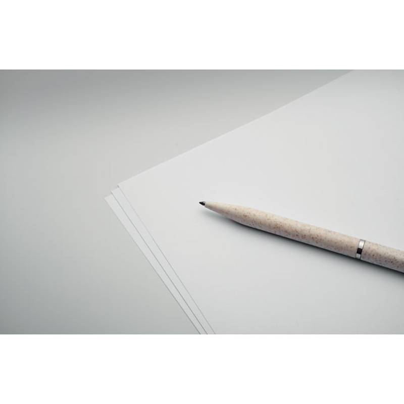 Sada propisek z pšeničné slámy/ABS, hnědá béžová Sada propisek z pšeničné slámy/ABS, hnědá béžová