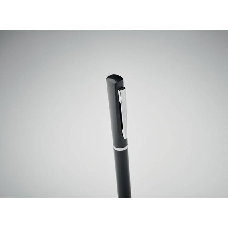 Otočná propiska z pšeničné slámy/A, černá Otočná propiska z pšeničné slámy/A, černá