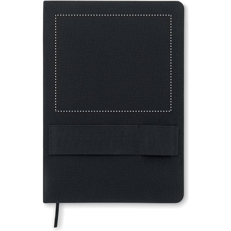 Zápisník A5 RPET s perom, čierna Zápisník A5 RPET s perom, čierna